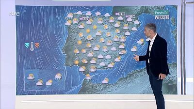 Precipitaciones localmente fuertes en Canarias y persistentes en Andalucía occidental