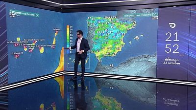 Precipitaciones localmente fuertes y persistentes en el cuadrante suroeste y en el Sistema Central