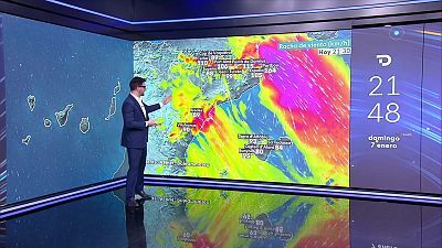 Precipitaciones localmente persistentes en el Cantábrico oriental. Nevadas en Pirineos,norte de la Ibérica, Navarra y País Vasco