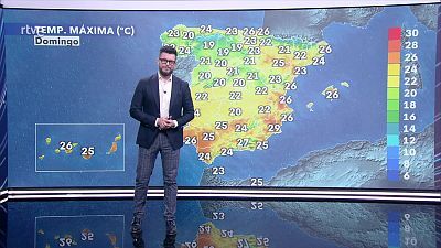 Precipitaciones persistentes en el oeste de Galicia. Ascenso notable de las mínimas en la meseta norte