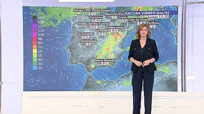 Precipitaciones persistentes y localmente fuertes al oeste del sistema Central y del Cantábrico, sur de Galicia y Pirineos