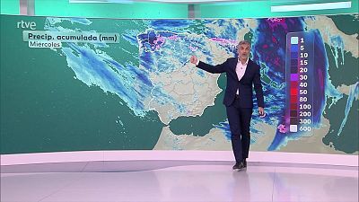 Precipitaciones y tormentas localmente fuertes en el extremo norte y en el tercio este peninsular