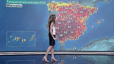 Predominarán los aumentos de temperaturas máximas en la vertiente atlántica y los descensos en el resto del país, moderados en el nordeste y puntos de Baleares, e incluso notable en Valencia