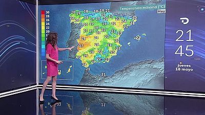 Probabilidad de chubascos y tormentas en Andalucía y Comunidad Valenciana