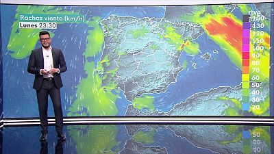 Probabilidad de chubascos y tormentas fuertes en Baleares y litorales y prelitorales de Cataluña.