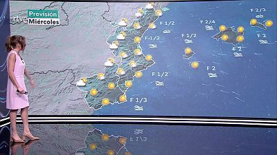 Probabilidad de chubascos y tormentas localmente fuertes en el nordeste de Cataluña, Teruel e interior de Castellón