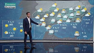 Probabilidad de precipitaciones localmente fuertes en el Estrecho y norte de Baleares