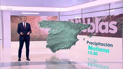 Probables precipitaciones persistentes en el oeste de Galicia