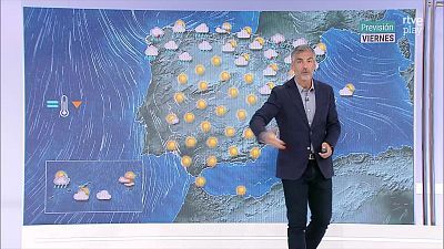 Probables precipitaciones y tormentas fuertes y persistentes en Navarra, norte de Aragón, oeste de Galicia y litorales de Cataluña