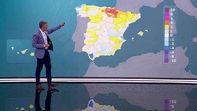 Se alcanzarán los 40 grados en la mitad sur de la vertiente atlántica