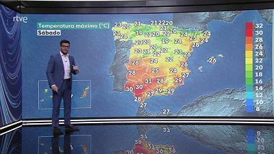 Se espera que para este día perdure cierta inestabilidad en la Península y Baleares, con flujo del noroeste en el norte y este peninsulares y en Baleares