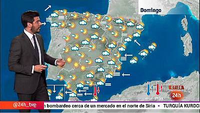 Suben las temperaturas en la mitad norte y en Extremadura, bajan en el sur