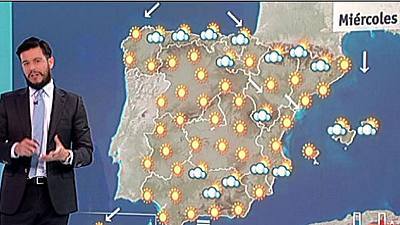Subida de temperaturas en el sur y nubes en el Cantábrico y el sureste