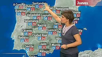 Temperaturas altas en el sureste y en Baleares, y tormentas en Aragón