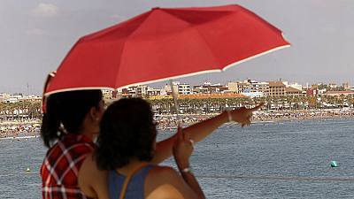 Temperaturas altas en zonas de la mitad interior sur peninsular y Mallorca