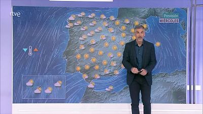 Temperaturas diurnas en descenso en el litoral mediterráneo, y de forma localmente notable en la mitad oeste de Andalucía y en Canarias