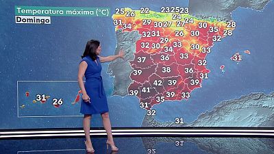 Temperaturas elevadas en el cuadrante sudoeste peninsular y zonas del sur de Canarias