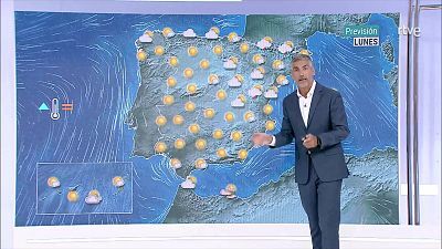 Temperaturas elevadas en el interior de la Península y Mallorca