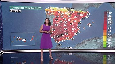 Temperaturas elevadas en la mitad sur, depresiones del nordeste y vertientes sur de las islas Canarias