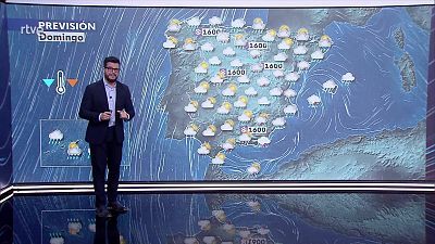 Temperaturas en descenso casi generalizado, más en máximas en el interior sudeste, salvo Galicia que aumentan