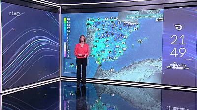 Temperaturas máximas en aumento en los litorales mediterráneos, valle del Ebro y Cantábrico oriental, en descenso en Pirineos e interior del cuadrante sureste