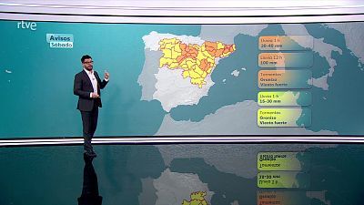 Temperaturas máximas superando los 34-36 grados