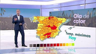 Temperaturas significativamente altas en la Península, salvo en el extremo norte y tercio oriental