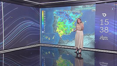 Temperaturas significativamente altas en zonas de Extremadura y cuenca del Guadalquivir