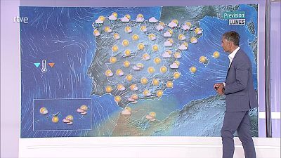 Temperaturas significativamente altas en zonas de los archipiélagos, Andalucía, nordeste y meseta sur. Intervalos de viento fuerte en Canarias