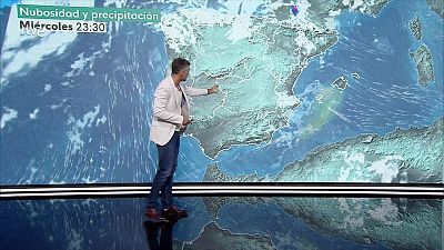 Temperaturas significativamente altas en zonas de los archipiélagos, Andalucía y del centro y nordeste peninsular. Intervalos de viento fuerte en Canarias