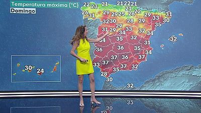 Temperaturas significativamente elevadas en la mayor parte del país