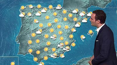 Tiempo estable salvo chubascos fuertes con tormentas en Cataluña