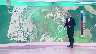 Tormentas fuertes en amplias zonas de ambas mesetas