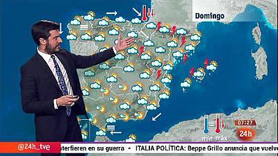 Tormentas fuertes en Cataluña y chubascos en Baleares y Comunidad Valenciana