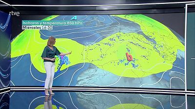 Tormentas localmente fuertes en el interior del cuadrante noroeste peninsular, zona centro, tercio sureste y zonas del noreste