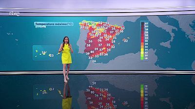 Tormentas localmente fuertes en un amplio entorno de la Ibérica, Cantábrico, mesetas y en el oeste de Sierra Morena