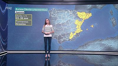 Tormentas persistentes en puntos del sureste peninsular