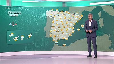 Tormentas y chubascos de madrugada en el centro y nordeste peninsular