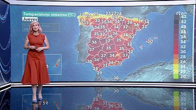 Tormentas y chubascos fuertes con granizo en la Ibérica oriental, sur de Castilla La Mancha y norte de Andalucía