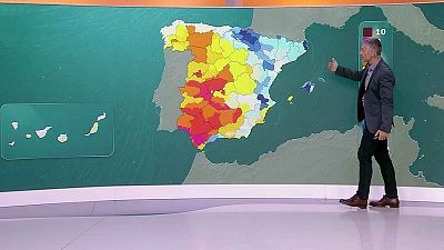 Tormentas y chubascos fuertes con granizo y rachas muy fuertes en noroeste de la meseta del Cantábrico