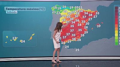Tormentas y chubascos fuertes en el nordeste de Castilla-La Mancha, Navarra y Aragón