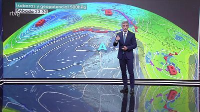 Viento fuerte con rachas muy fuertes en litorales Cantábricos y de Galicia, Baleares, zonas de montaña y en el tercio este peninsular