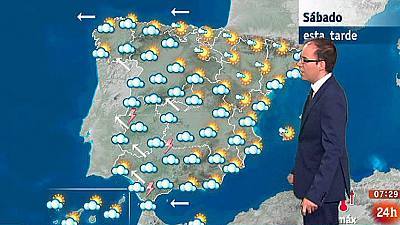 Viento y chubascos fuertes en Extremadura y oeste de Andalucía