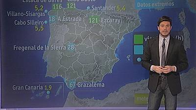 Vientos muy fuertes en Galicia y área cantábrica