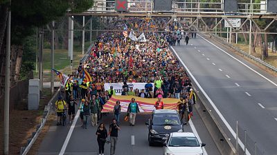 Avance informativo - Huelga independentista en Cataluña - 18/10/19 (1)