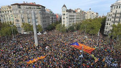 Avance informativo - Huelga independentista en Cataluña - 18/10/19 (2)