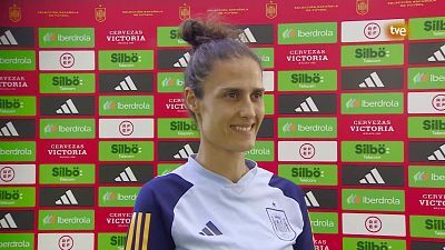 Fútbol - Rueda de prensa Montse Tomé, Seleccionadora Nacional Absoluta y declaraciones de la jugadora Laia Aleixandri