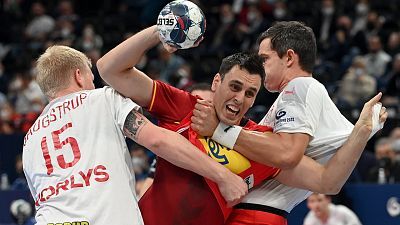 Balonmano - Campeonato de Europa masculino. 1ª semifinal: España - Dinamarca