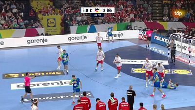 Balonmano - Campeonato de Europa Masculino. Main Round: Eslovenia - Dinamarca