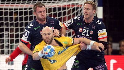 Balonmano - Campeonato de Europa Masculino. Main Round: Noruega - Suecia